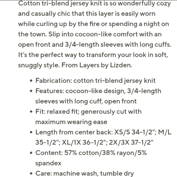 Layers by Lizden Knit Jersey Navy Cocoon Cardigan - Picture 9 of 12